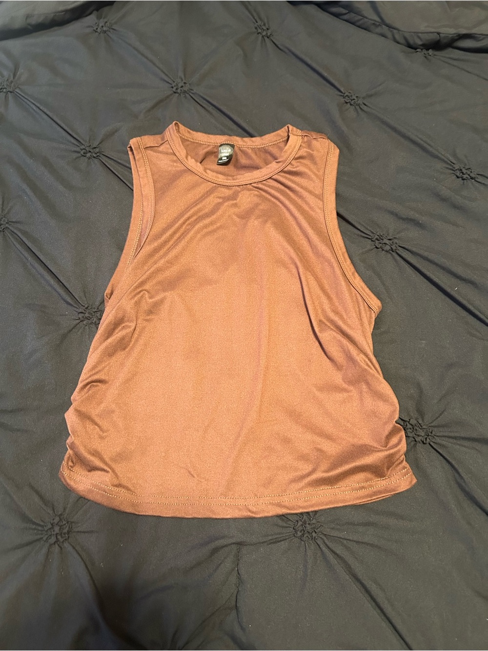 SHEIN Sleeveless Muscle Tank in Rust